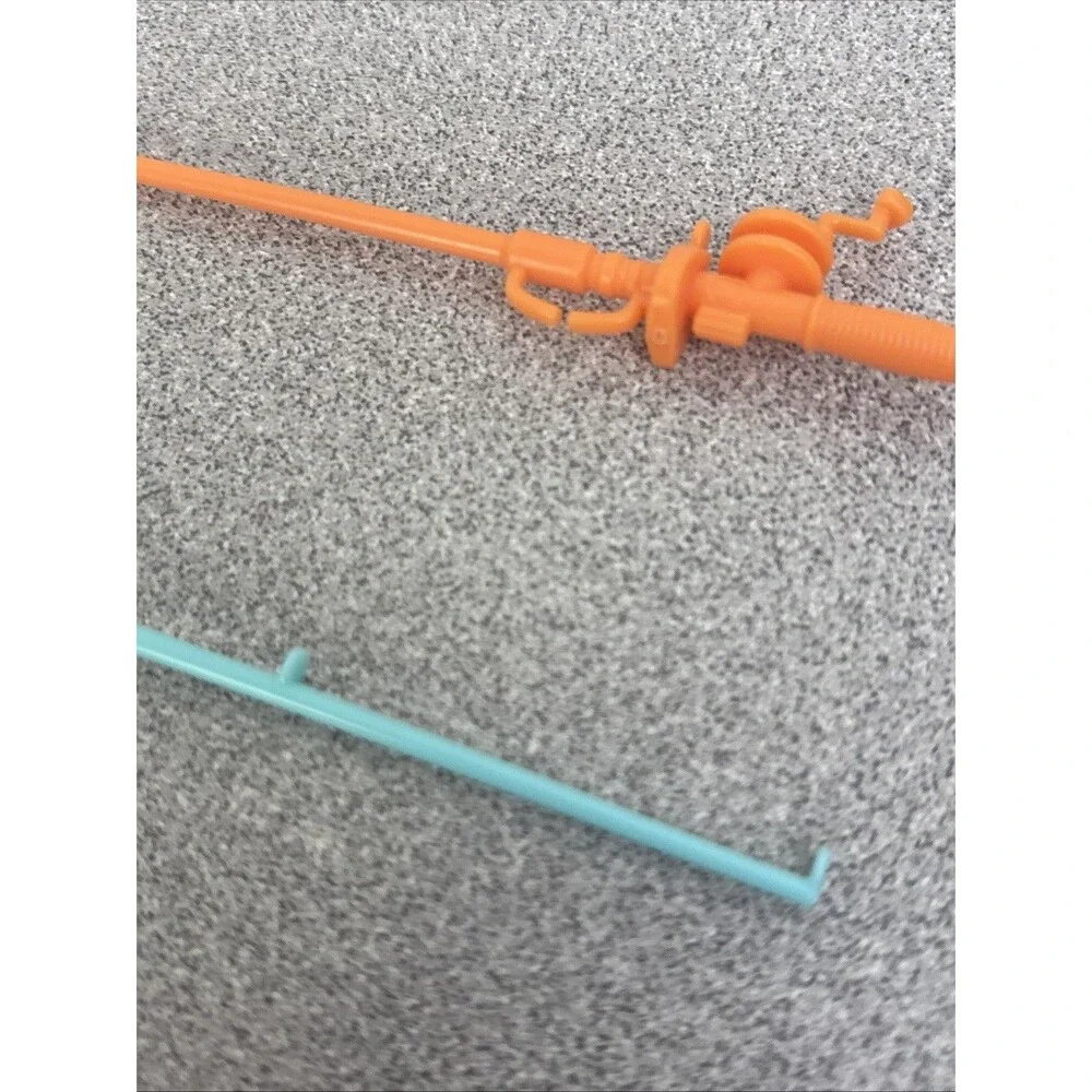 Mattel Barbie 3 Multicolored Replacement Fishing Rods, Camping, Camper, Boating